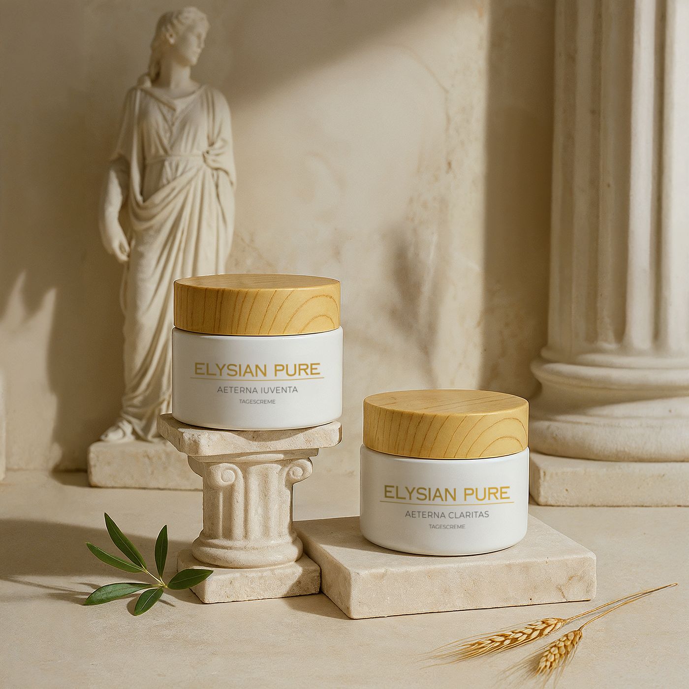 Zwei natürliche Cremes mit Tallow – Anti-Aging- und Tagespflege für strahlende Haut