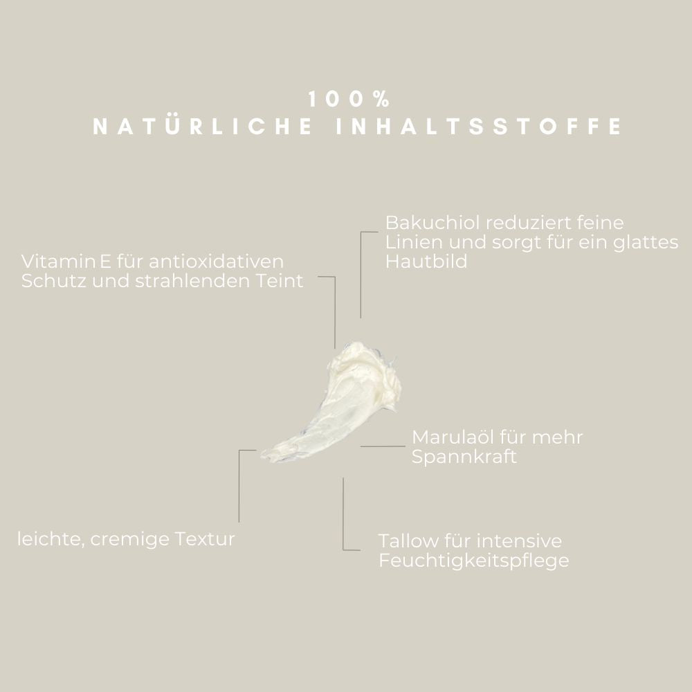 extur der Aeterna Iuventa Antiaging Creme mit Tallow und natürlichen Inhaltsstoffen – Pflege für glatte, strahlende Haut